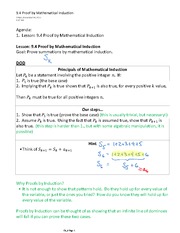 9.4 Proof by Mathematical Induction-1