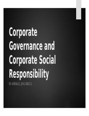 Corporate Governance and Corporate Social Responsibility [Autosaved].pptm