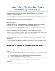 1. How often to monitor grain seasonally and why.docx