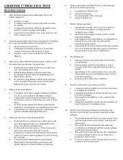 CHAPTER 17 e5 PRACTICE TEST