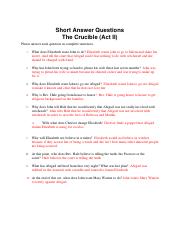 5.2 The Crucible (Act II)-Short Answer Questions(1).pdf