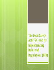 1. Ms. Lennie Manipon_The Food Safety Act and its IRR.pdf