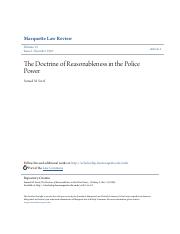 The Doctrine of Reasonableness in the Police Power.pdf