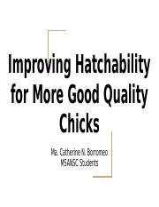 Improving Hachability for More Good Quality Chicks.pptx