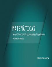 MATEMATICAS TEMA 5 FUNCIONES LOGARITMICAS.pdf