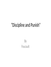 Discipline and Punish F 20.pptx