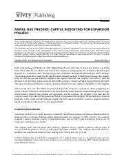 Case - Anwal Gas Traders - Capital Budgeting for Expansion Project.pdf
