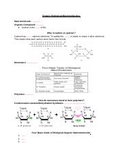 _Organic Biological Macromolecules Notes_ Student (1).docx