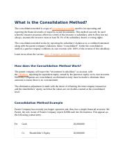 What is the Consolidation Method.docx
