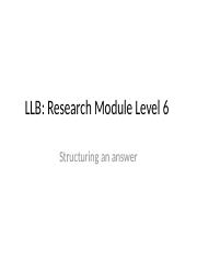 LLB Legal Research Structuring an answer.pptx