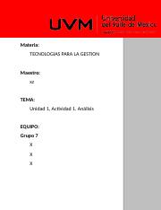 TECNOLOGIAS PARA LA GESTION - Actividad 1. Análisis.docx