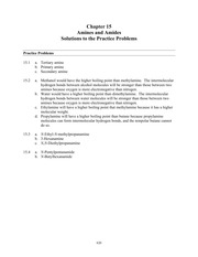 Practice Problems Solutions Homework Ch. 15