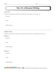 3Fs of Resume Writing.pdf