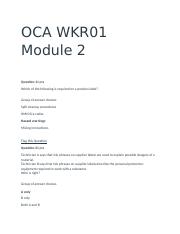 OCA Modual 2, 3, 4, 5 & 6 Quiz (1).docx