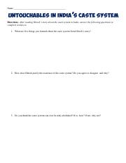 Caste System Reading Questions.pdf