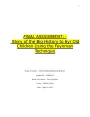 HIS250_Story of the Big History_Final_Assignment_YASH_KAPADIA.docx