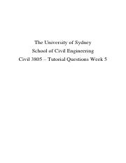 Civil 3805 - Tutorial Questions - Week 5.pdf