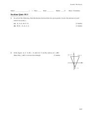 Coordinates Geometry of Straight Lines Section Quiz.pdf