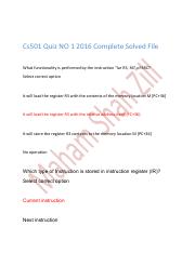 Cs501QuizNO12016CompleteSolvedFile.pdf