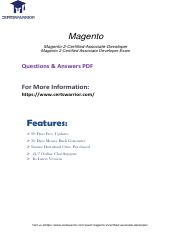 Magento-2-Certified-Associate-Developer Free Demo Exams Training 2019.pdf