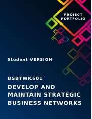 BSBTWK601 Project Portfolio _Student.docx