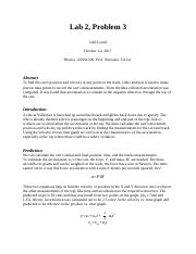 physics lab report LAB 2 PROBLEM 3.docx