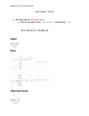 Algebra 2A - Unit 5 Exam Part B (1).docx