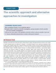 chapter 2 (Umar Sekaran, The scientific approach and alternative approaches to investigation).docx