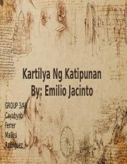 Kartilya-Ng-Katipunan2.pptx - Kartilya Ng Katipunan By: Emilio Jacinto