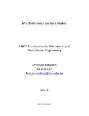Mechatronics Lecture Notes v3(1)