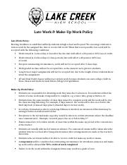 make up work policy