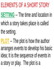 ELEMENTS OF A SHORT STORY word.docx