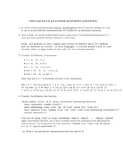 Sample Exam 2 Solution on Programming Language