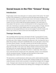 evaluation essay on grease