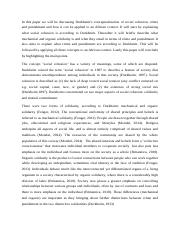 Durkheim’s conceptualization of social cohesion, crime and punishment SOCL 2012.docx