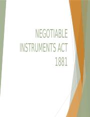 NEGOTIABLE INSTRUMENTS ACT 1881.pptx