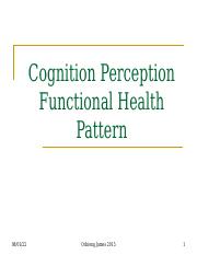 Cognition Perception Health Pattern.ppt