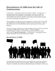 Revolutions of 1989 and the fall of Communism.docx
