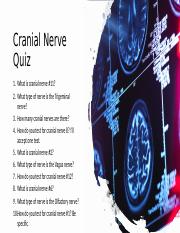 Cranial Nerve Quiz.pptx