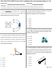 FALL2021 PY211-001H Practice Test 3 -Answer Key -Equation Sheet -2.pdf