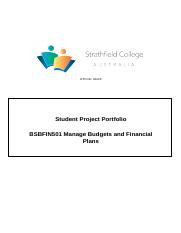 BSBFIN501 Student Project Portfolio (1) (1) (1).docx