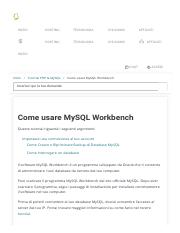 Come usare MySQL Workbench.pdf