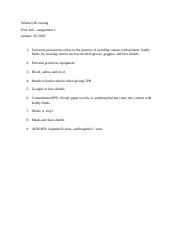 first aid - assignment 2 .docx