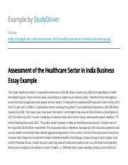 essay on health sector in india