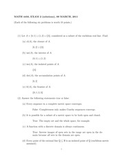 MATH 4450 Spring 2011 Midterm 2 Solutions