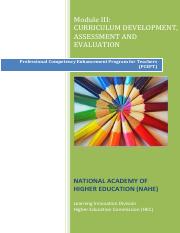 Curriculum Development, Assessment and Evaluation (1).pdf