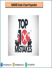 Top 10 Mistakes to avoid  in NABARD preparation.pdf