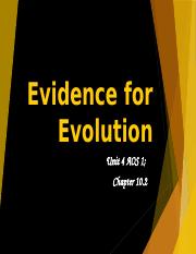 10.2 Evidence for Evolution.pptx