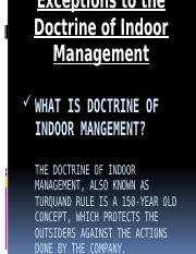 What is doctrine of indoor mangement.pptx