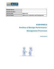 BSBHRM512 - Develop and Manage Perfor Mgt - Assessment-2.docx